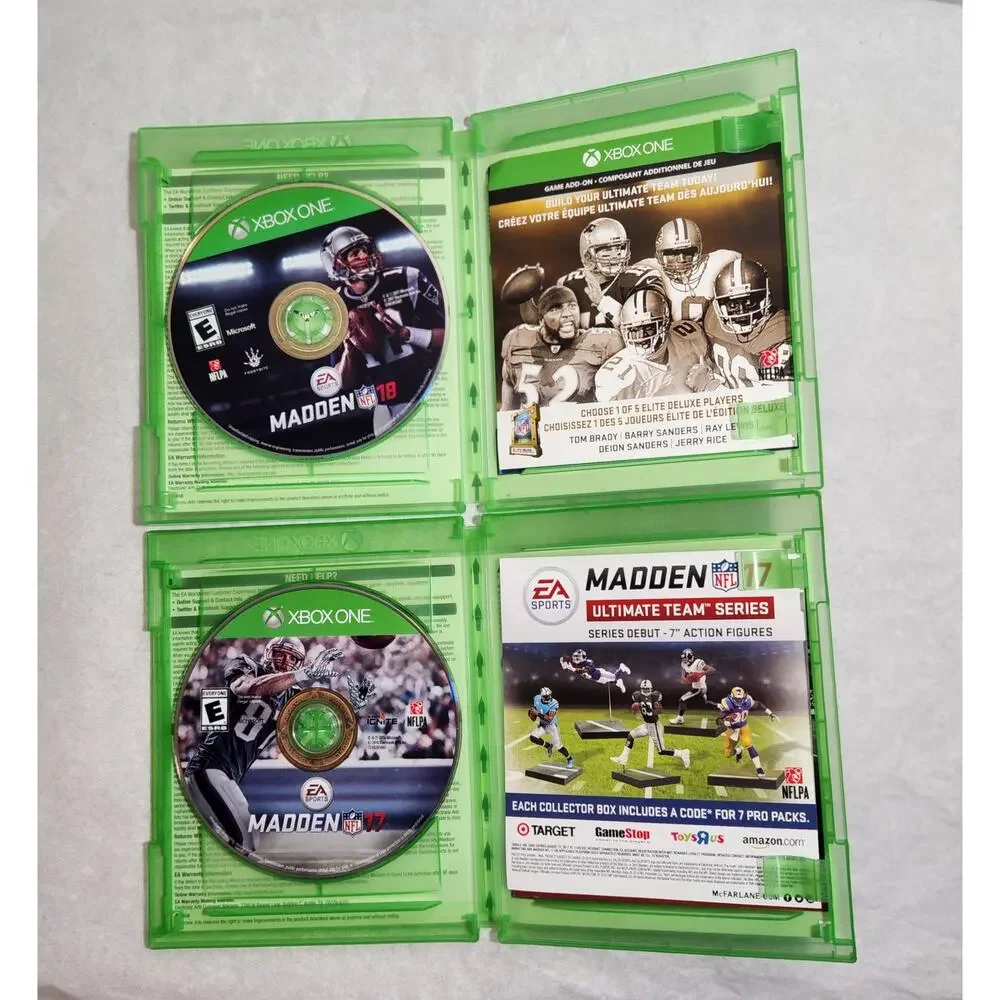 Xbox One Sports Games Madden, FIFA, And NHL Lot Of 4 Pre-owned